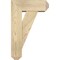 Ekena Millwork Traditional Craftsman Rough Sawn Bracket w/ Offset Brace, Douglas Fir, 6"W x 14"D x 22"H BKT0604X14X22TRA04RDF - alternate 3
